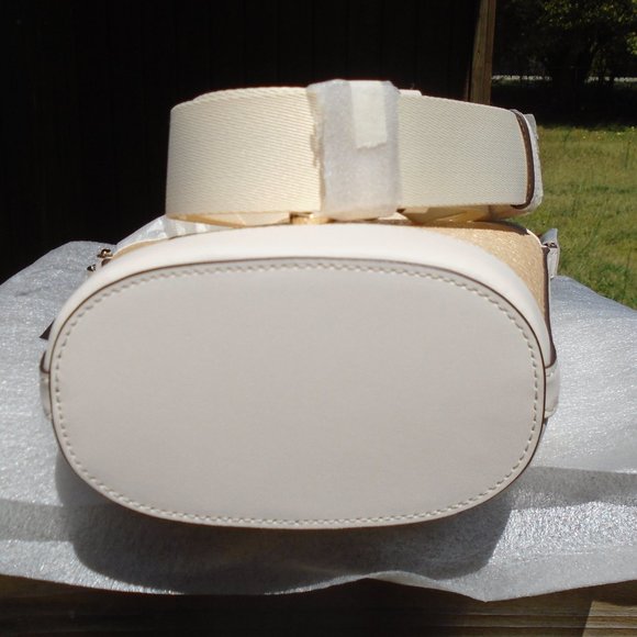 ♠️ Kate Spade ♠️ Mini Audrey Bucket Bag & Wallet in Straw & Leather - Picture 4 of 16